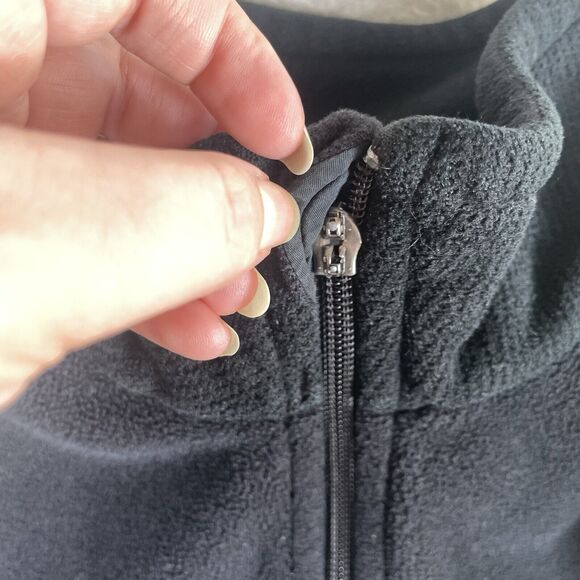 Patagonia Synchilla Sweater Womens Small Black Full Zip Slimming Broken Zip Tab - Picture 13 of 16